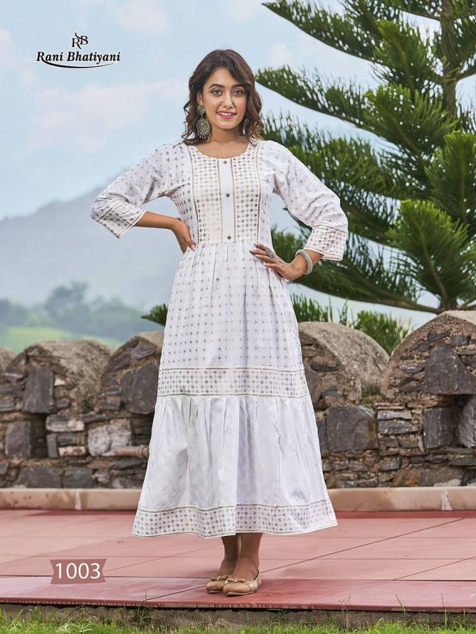 Rani Bhatiyani Apsara 1 New Fancy Wear Wholesale Kurti Collection 